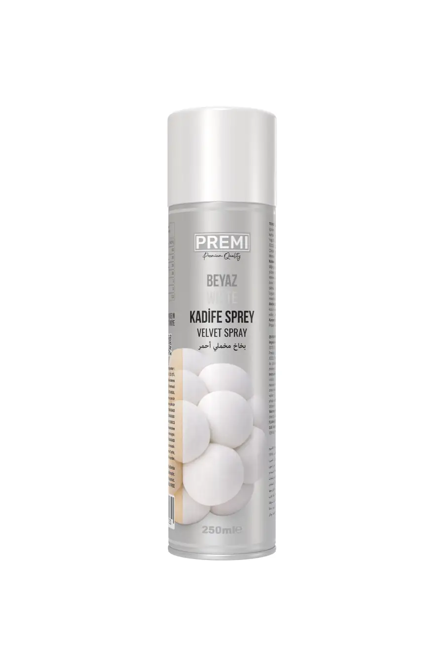 Premi Kadife Sprey Gıda Boyası Beyaz 250 ml