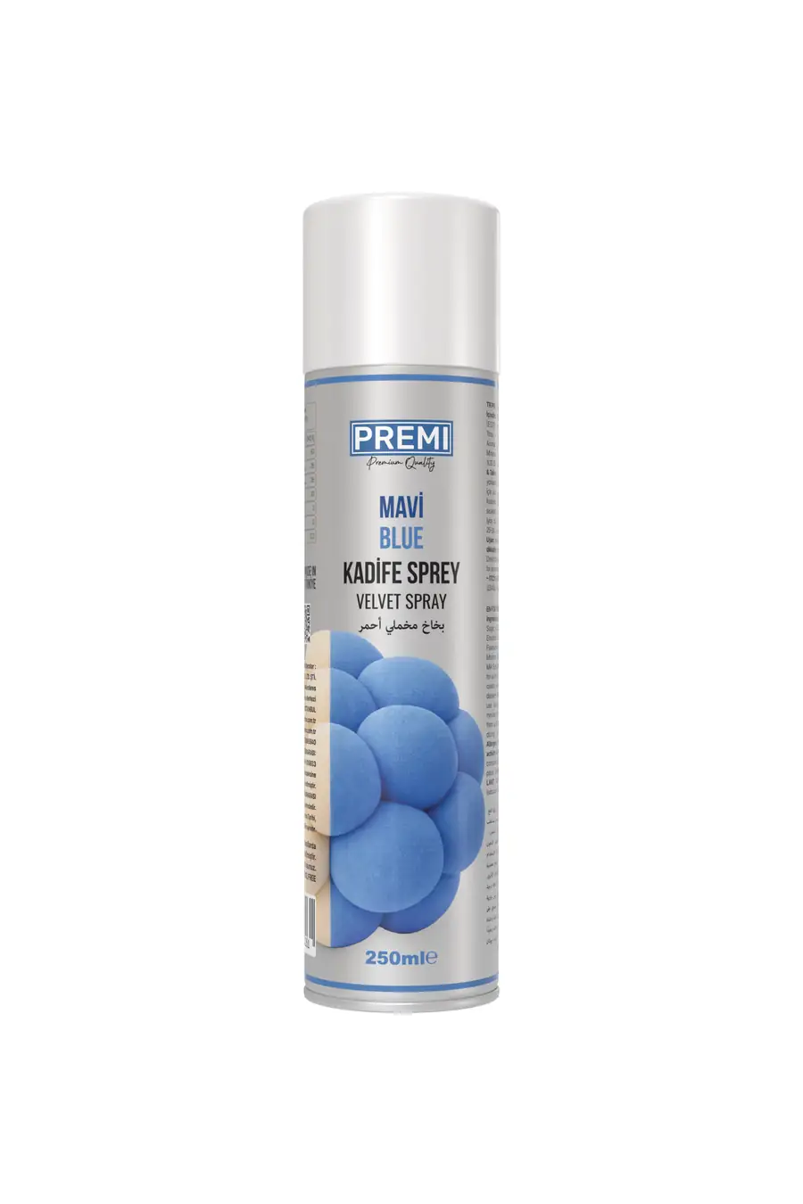 Premi Kadife Sprey Gıda Boyası Mavi 250 ml