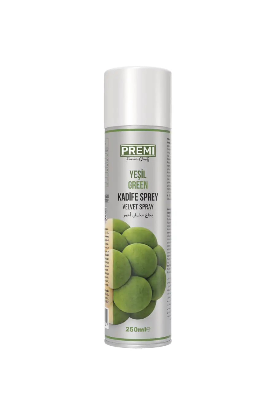 Premi Kadife Sprey Gıda Boyası Yeşil 250 ml