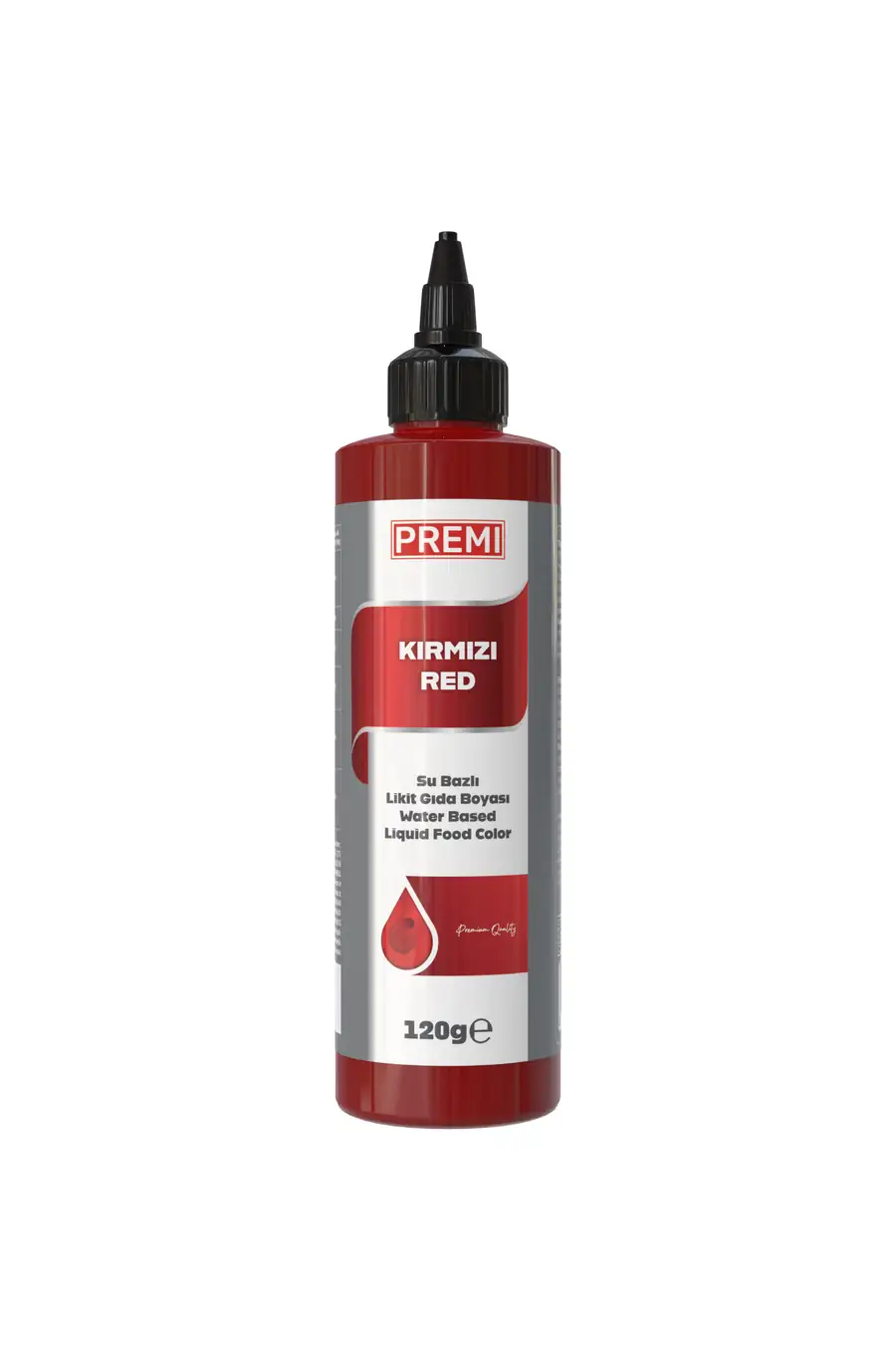 Premi Su Bazlı Likit Gıda Boyası Kırmızı 120 ml
